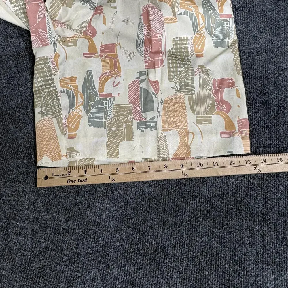 Smith & Company Shorts Womens 12 Multicolor Print Pleated Bermuda Made USA Golf